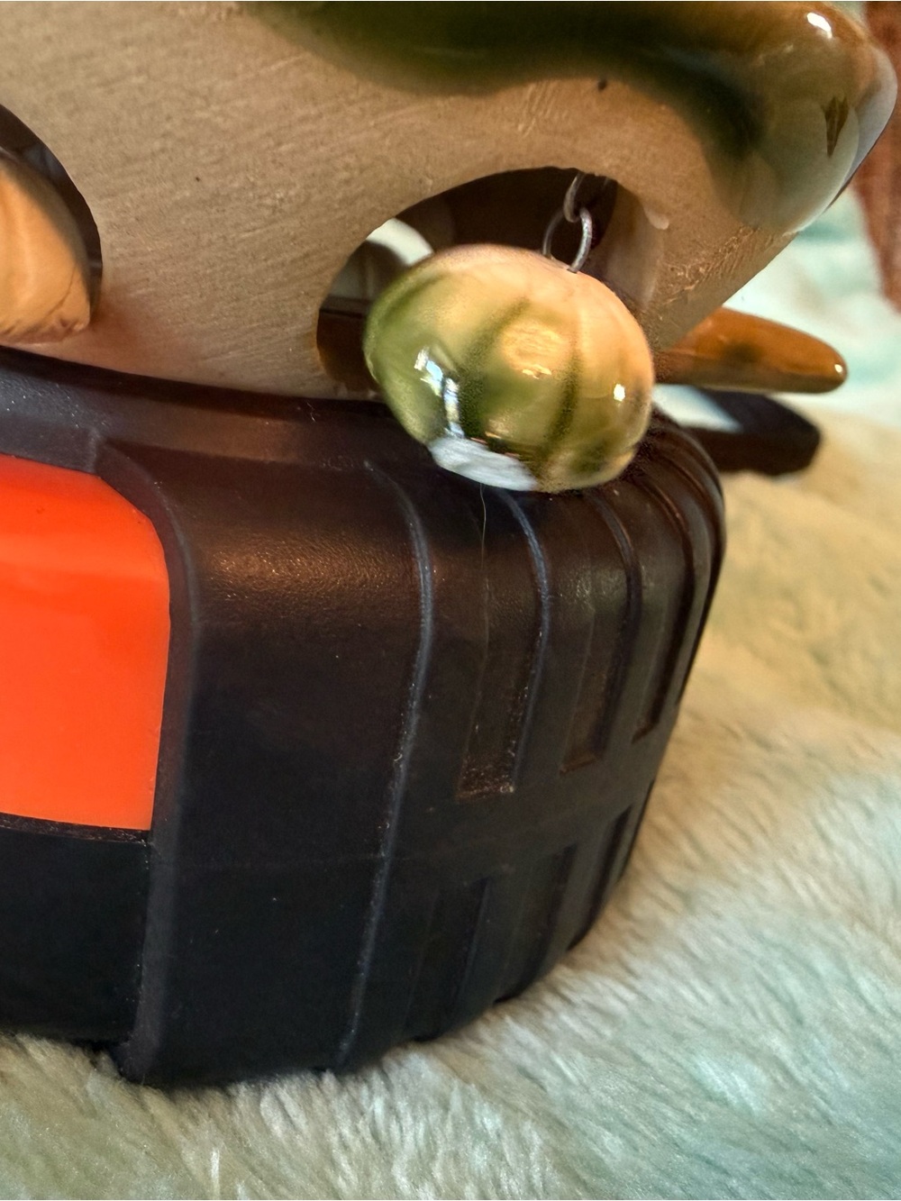 Orlando Ceramic Turtle Trinket Box - Olive Green - Picture 5 of 5